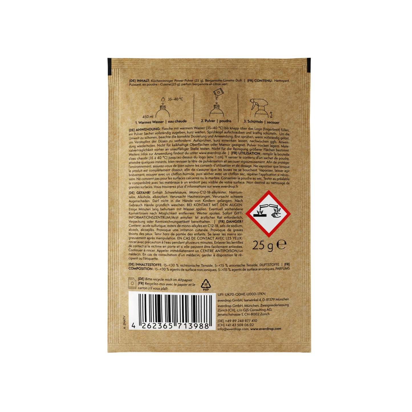 Küchenreiniger Power Pulver (20 Stück)